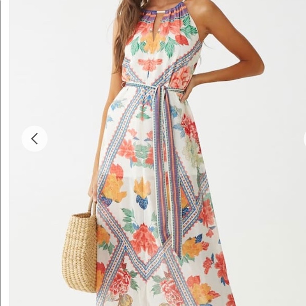 Forever 21 Geo Trim Maxi Dress